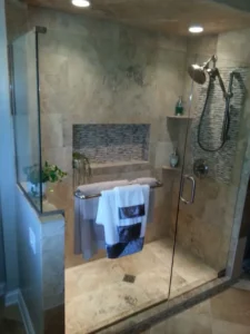 Photo of remodeled shower
