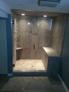 Photo of remodeled shower